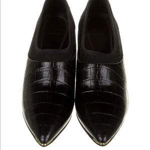 Cole Haan Alligator Lace Trim Embellishment Pumps